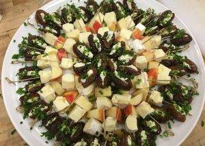 appetizers with dates and cheese