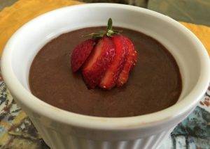 Chocolate Mousse with Strawberries