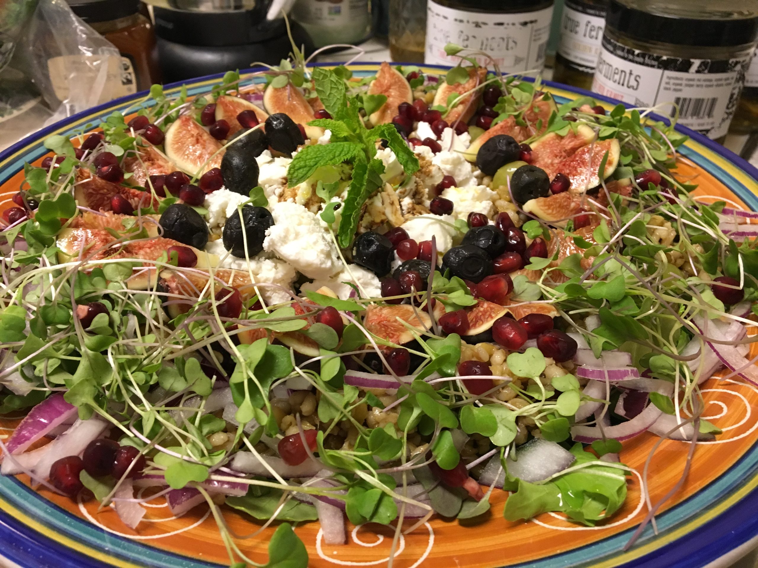 Vegan Salad with Pomegranate